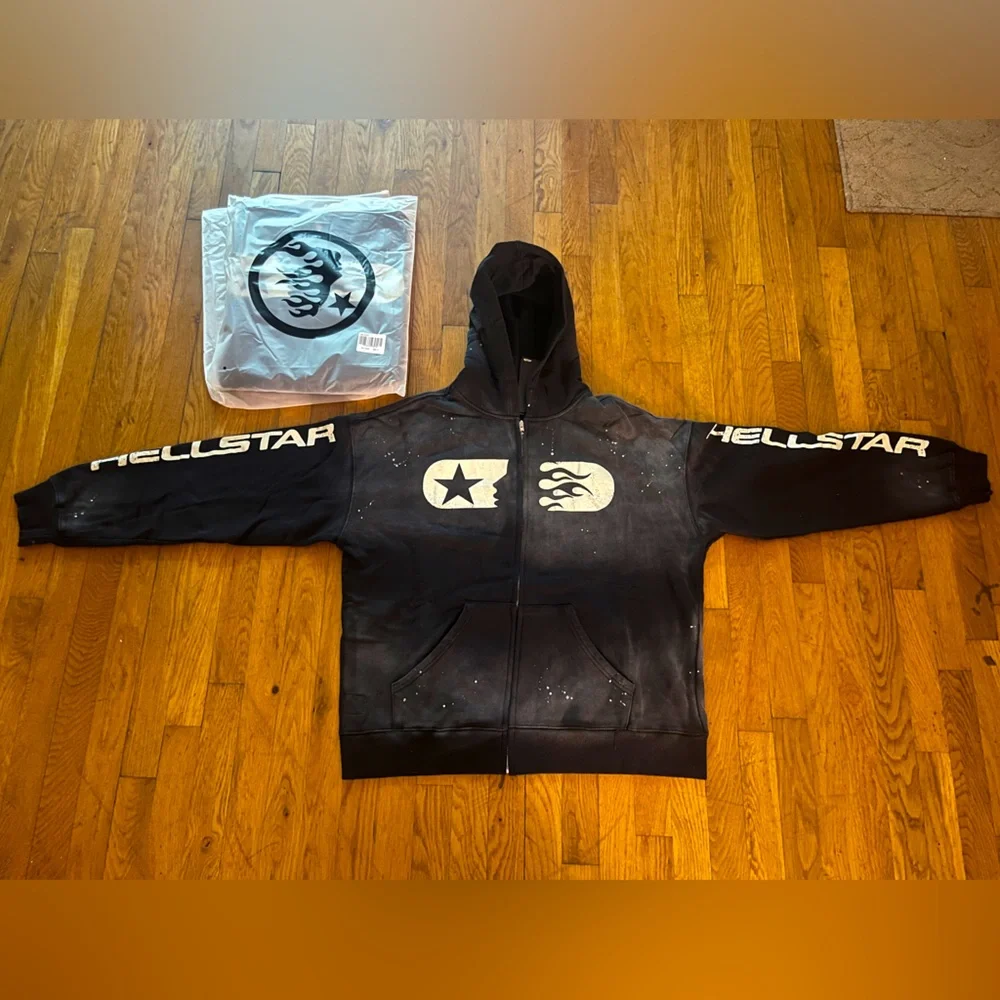 Hellstar hoodie black zip up - Picture 1 of 3